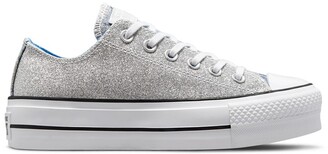 silver converse sneakers