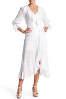 Thumbnail for your product : BCBGMAXAZRIA Wrap Hi-Lo Ruffled Dress