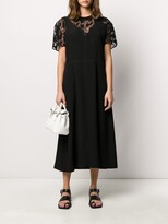 Thumbnail for your product : Maison Margiela Lace Panelled Midi Dress