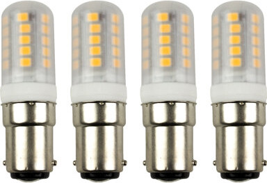 Newhouse Lighting 2.3 Watt, T4 LED, Non-Dimmable Light Bulb, Warm White (3000K) BA15d/Small Bayonet Cap Base