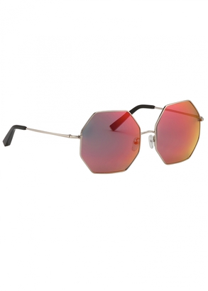 Matthew Williamson Red Heptagon Sunglasses