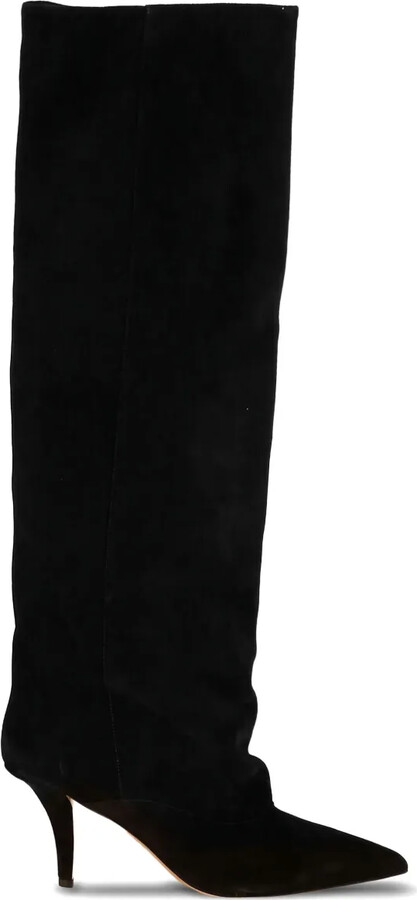 Paris Texas 75mm Ines suede boots