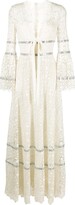 Long-Sleeve Lace-Panel Dress 