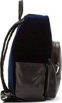 Thumbnail for your product : Giuseppe Zanotti Deep Navy Velvet & Leather Backpack