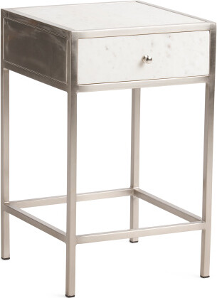TJMAXX 26In Murloc Marble And Metal Side Table - ShopStyle
