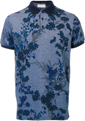Etro floral polo shirt