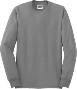 JERZEES® Dri-Power® 50/50 Cotton/Poly Long Sleeve T-Shirt in Black