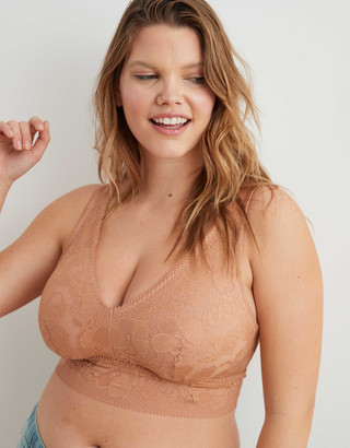 aerie Paradise Lace Padded Plunge Bralette