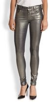 Thumbnail for your product : True Religion Halle Metallic Mid-Rise Skinny Jeans