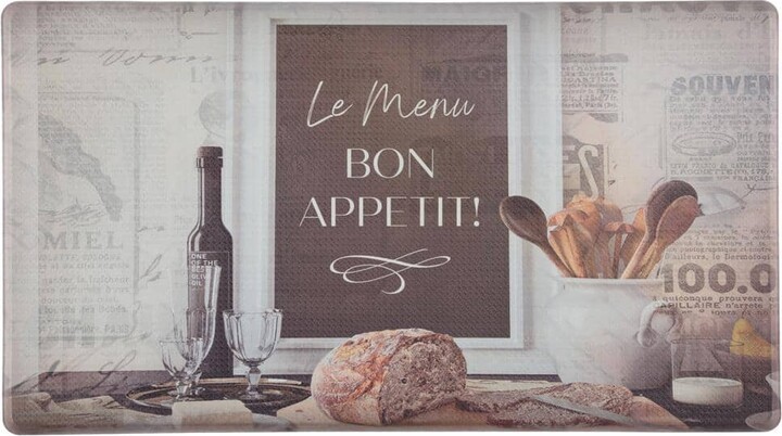 J&V Textiles Cloud Comfort Multi-Colored 20 in. x 36 in. Indoor Anti-Fatigue Kitchen Mat