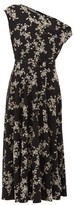 Thumbnail for your product : Norma Kamali Off-the-shoulder Floral-print Midi Dress - Black Print
