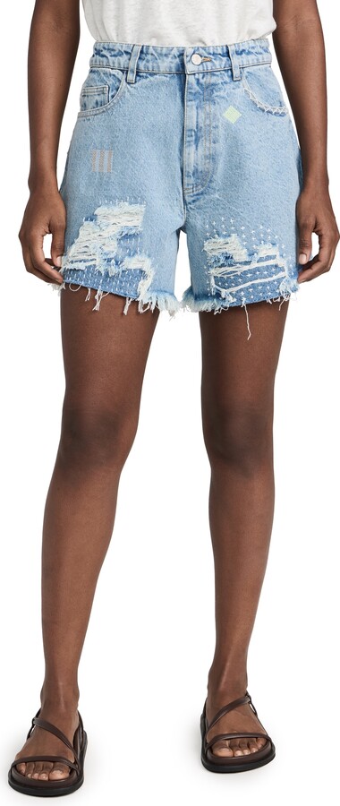 Sea Marion Mended Denim Shorts
