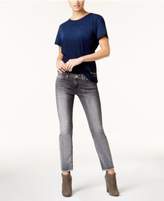 Thumbnail for your product : True Religion Sara Cigarette Cropped Frayed Straight-Leg Jeans