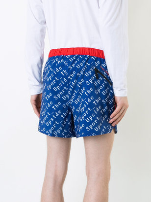 The Upside color block printed shorts