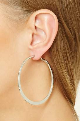 Forever 21 Metallic Hoop Earrings