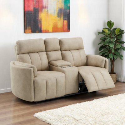 Latitude Run Cimino Motion Loveseat w/Console