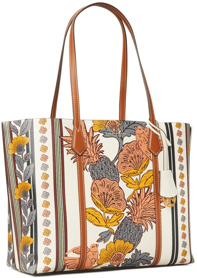 tory burch perry printed tote