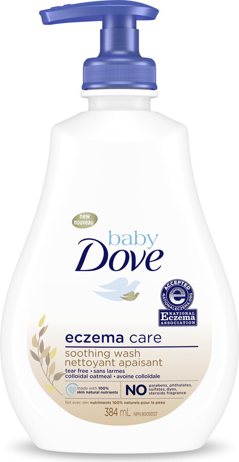 Baby Dove Derma Care Soothing Wash Skin Care with Colloidal Oatmeal for Eczema prone skin, 13 oz