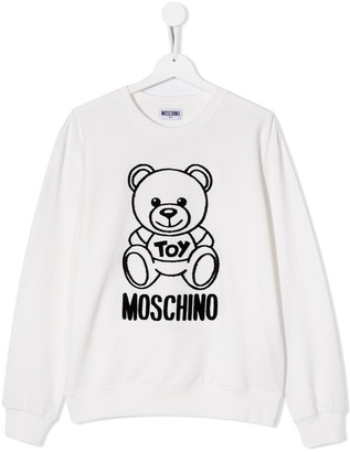 MOSCHINO BAMBINO TEEN teddy bear sweatshirt