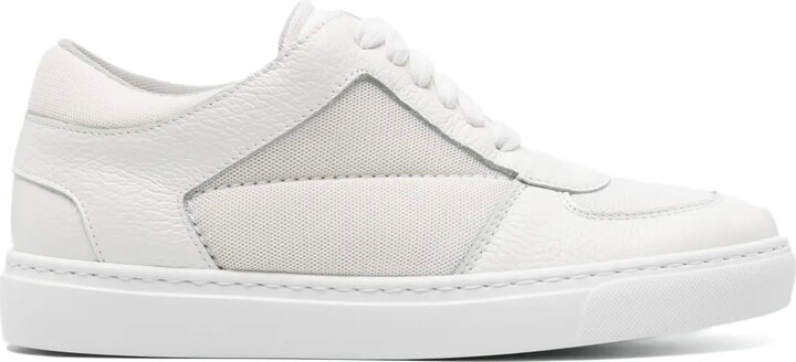 Fabiana Filippi Mesh-Panels Tonal Leather Sneakers