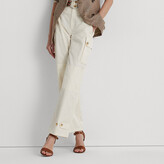 Thumbnail for your product : Lauren Petite Ralph Lauren Shantung Wide-Leg Cargo Pant