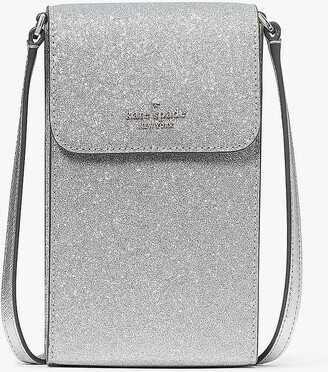 Kate+Spade+Lola+Glitter+North+South+Flap+Phone+Crossbody+Rose+Pink for sale  online