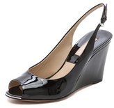 Thumbnail for your product : Michael Kors Collection Vikki Patent Slingback Wedges