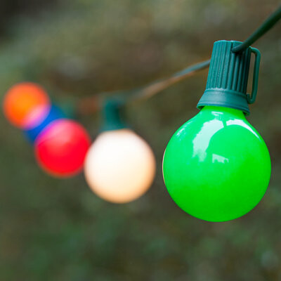 Wintergreen Lighting Opaque Steady 25 Light String Light