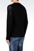 Thumbnail for your product : Giorgio Armani Cotton Sweater With Peforated Details