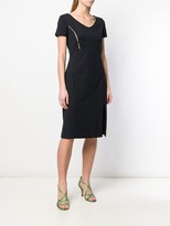 Thumbnail for your product : Fendi Pre Owned 1990's Metallic Applique Slit Dress