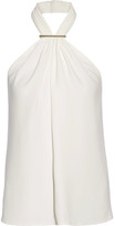 Thumbnail for your product : Jason Wu Embellished Stretch-cady Halterneck Top - Ivory