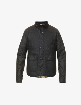 Barbour Reelin padded waxed-cotton jacket - ShopStyle Outerwear