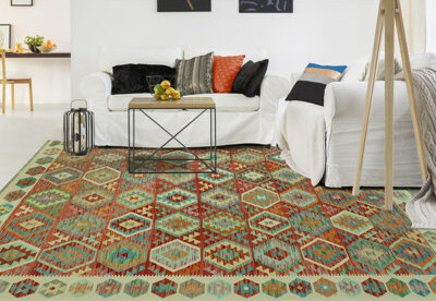 Bungalow Rose Kilim Rust Rug