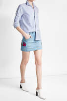 Thumbnail for your product : Kenzo Denim Mini Skirt with Patches