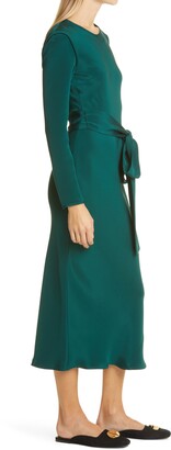 Rachel Comey Saranac Long Sleeve Silk Dress