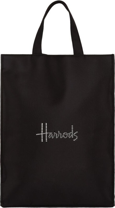 Womens Harrods pink Small Toile Shopper Bag