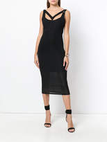 Thumbnail for your product : Versace Jeans buckle-strap midi dress