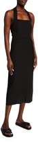 Thumbnail for your product : Vince Square-Neck Midi Halter Dress