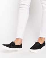 Thumbnail for your product : Miss KG Leo Black Slip On Trainers