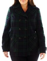 Thumbnail for your product : JCPenney St. John's Bay Classic Pea Coat - Plus