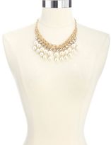 Thumbnail for your product : Charlotte Russe Rhinestone, Pearl & Chain Statement Necklace
