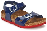 Thumbnail for your product : Birkenstock RIO VARNISH / DRESS / BLUE / Sole / Red