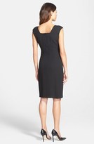 Thumbnail for your product : Santorelli Crinkled Crepe Sheath Dress