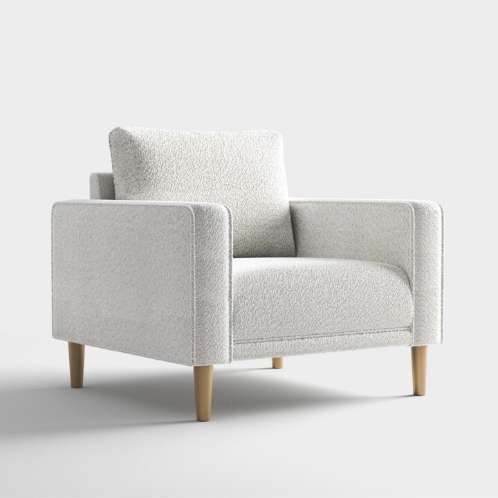 Aurelia 39" Boucle Fabric Accent Arm Chair