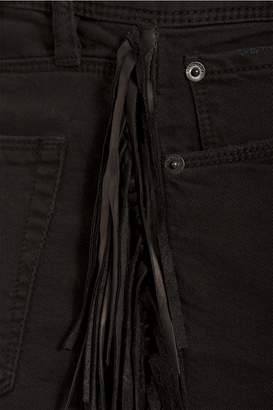 Each X Other Leather Fringe Shorts
