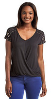 Thumbnail for your product : Chaus High Low Drape Top