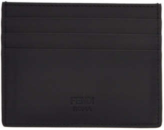 Fendi Black 3D Bag Bugs Card Holder