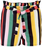 Thumbnail for your product : boohoo Paper Bag Stripe Shorts