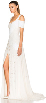 Thumbnail for your product : Prabal Gurung Embroidered Cold Shoulder Gown