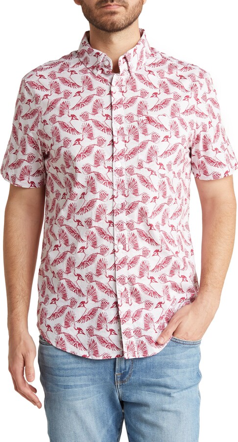 Button Down Shirt With Birds